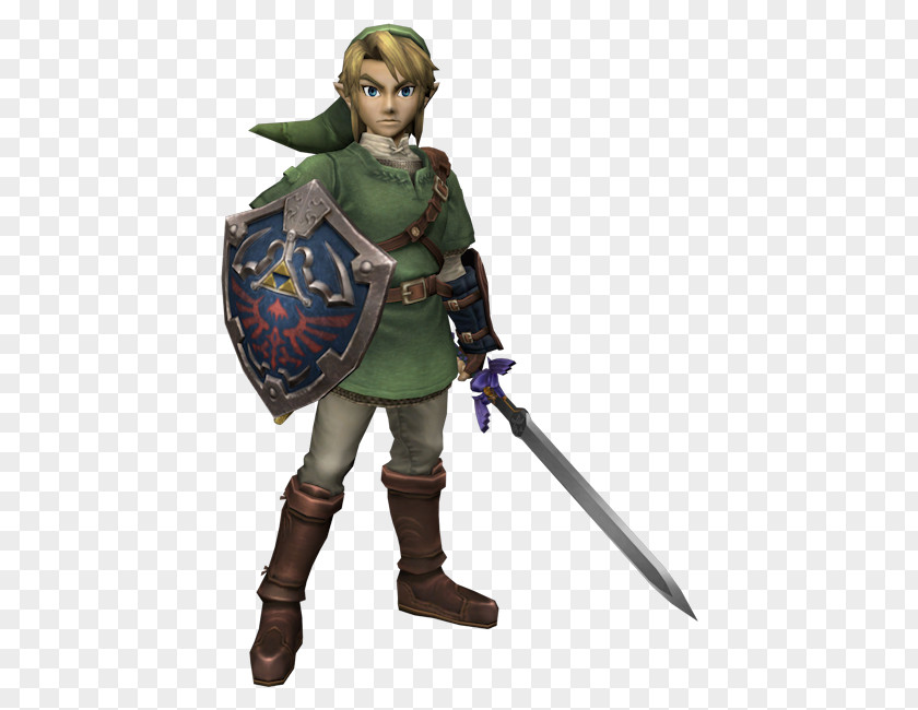 Super Smash Bros Brawl Link Amiibo Figurine Bros. Weapon The Legend Of Zelda PNG
