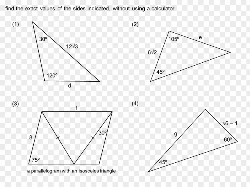 Triangle Mathematics Parallelogram Area PNG