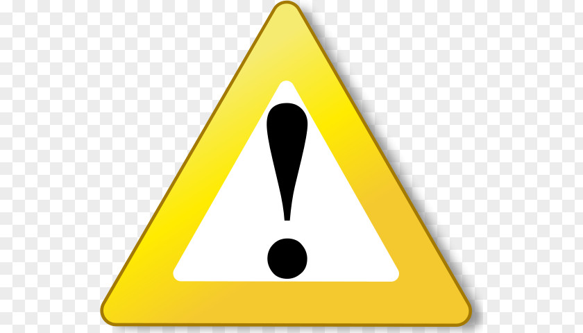 Yellow Triangle Warning Sign Clip Art PNG