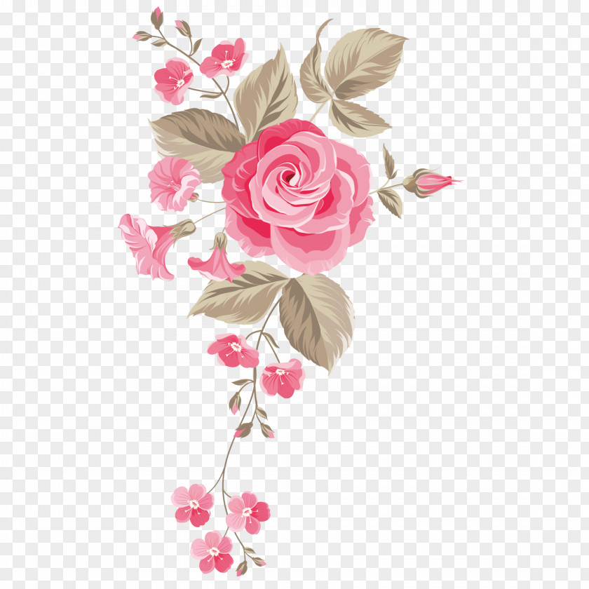 Flower Garden Roses Vector Graphics Floral Design PNG