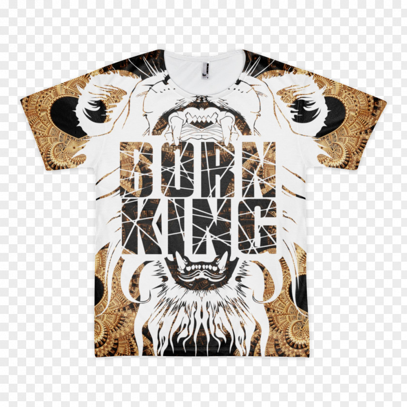 Printed T-shirt Sleeve Crew Neck PNG