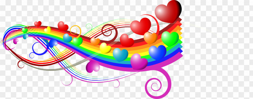 Rainbow Love PNG