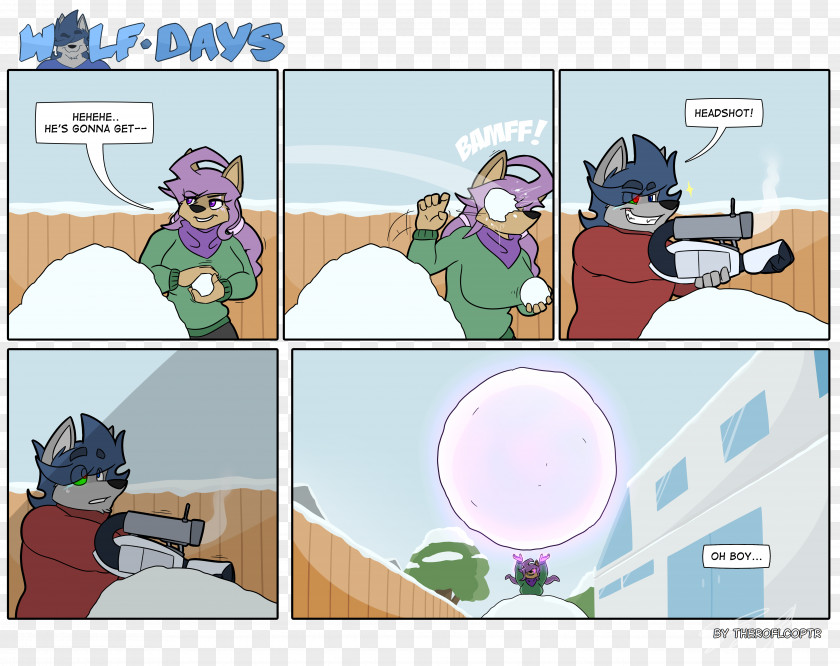 Snowball Fight Cartoon Comics Wolfdays PNG