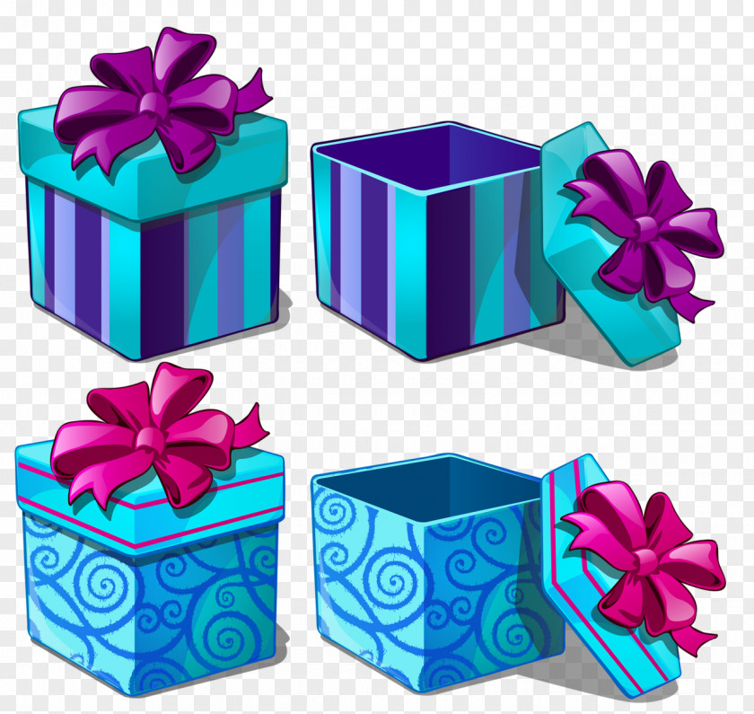 Gift Box Purple Paper Clip Art PNG