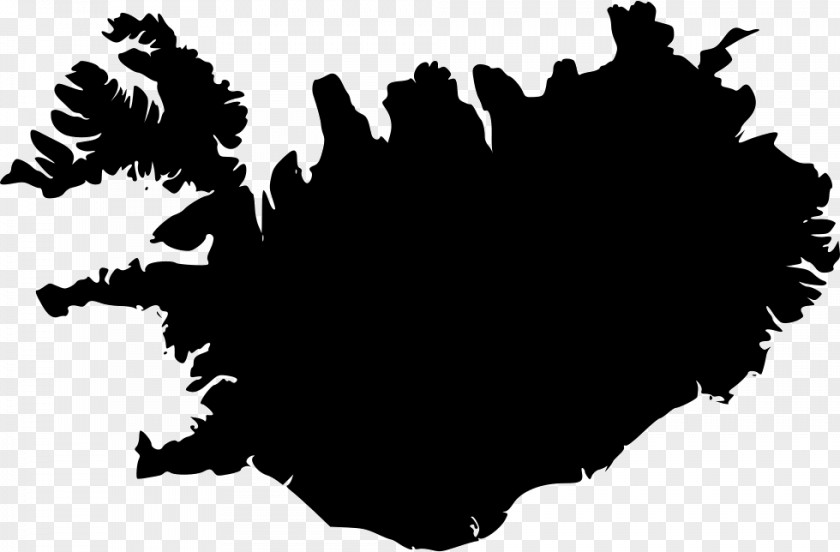 Map Iceland Vector PNG