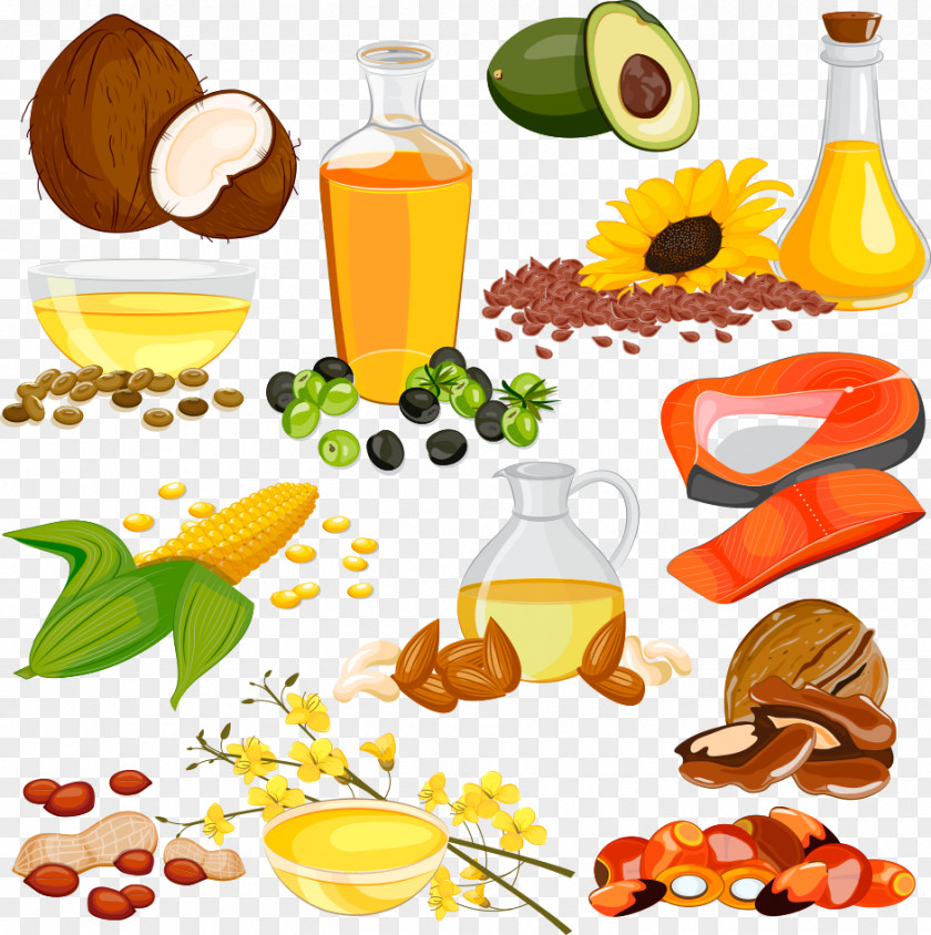 Vector Food And Cooking Oil Unsaturated Fat Clip Art PNG