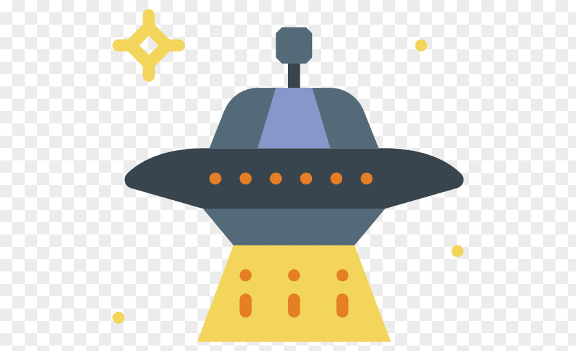 Yellow Unidentified Flying Object PNG