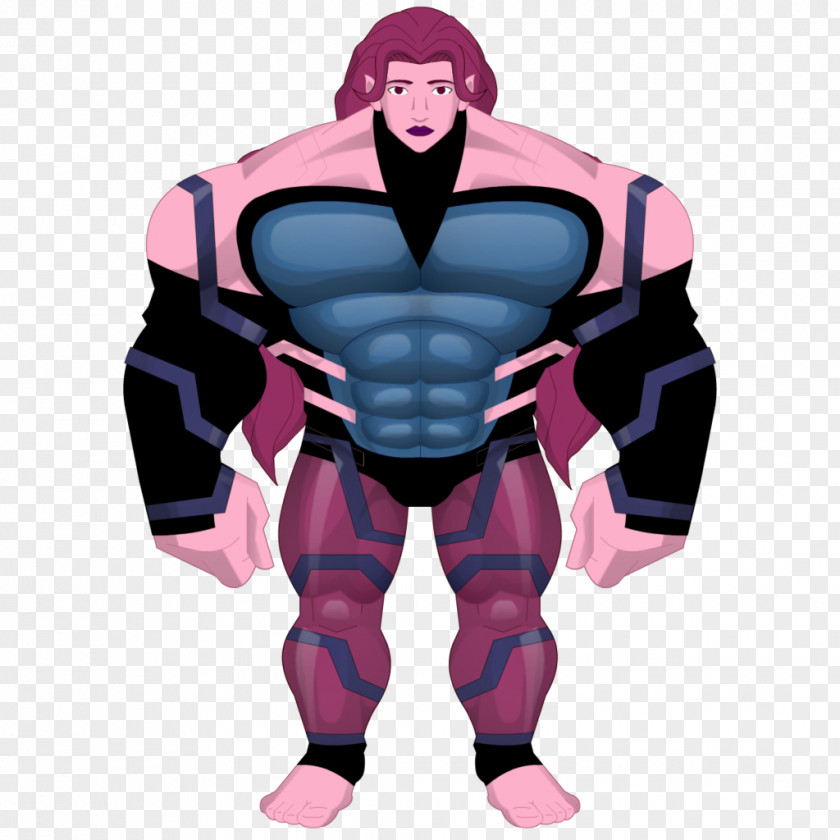 Almighty Cartoon Superhero Illustration Pink M Shoulder PNG