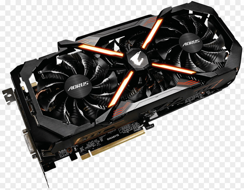 Nvidia Graphics Cards & Video Adapters NVIDIA AORUS GeForce GTX 1080 Ti Xtreme Edition 11G Gigabyte Technology PNG