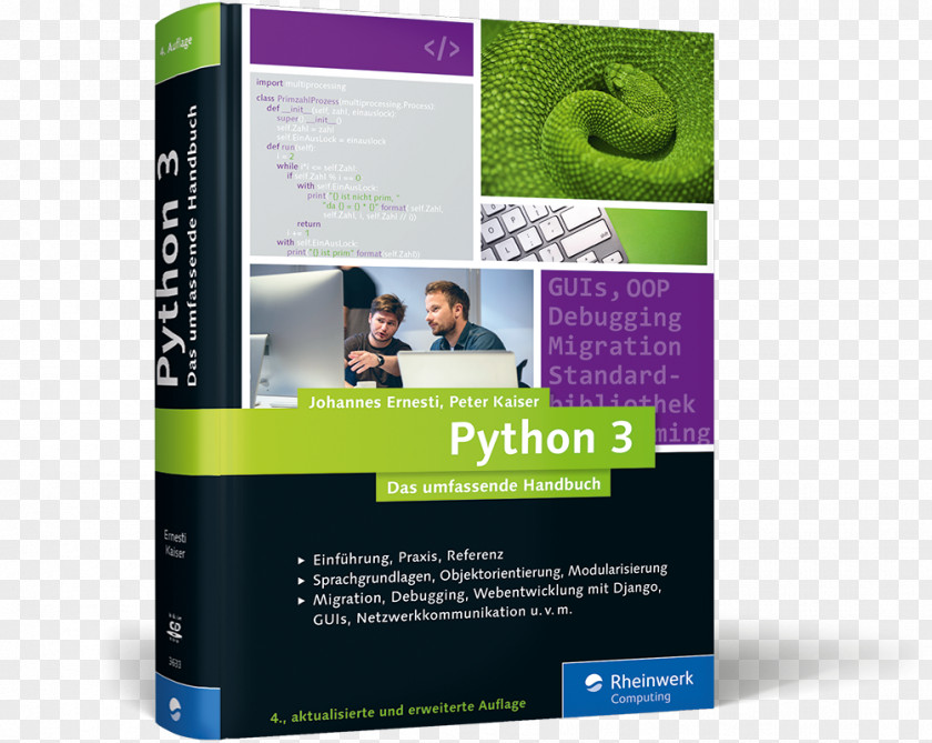 Enterprises Album Cover Python 3: Das Umfassende Handbuch: Sprachgrundlagen, Objektorientierung, Modularisierung (Ausgabe 2017) GIMP 2.10: Handbuch Object-oriented Programming PNG