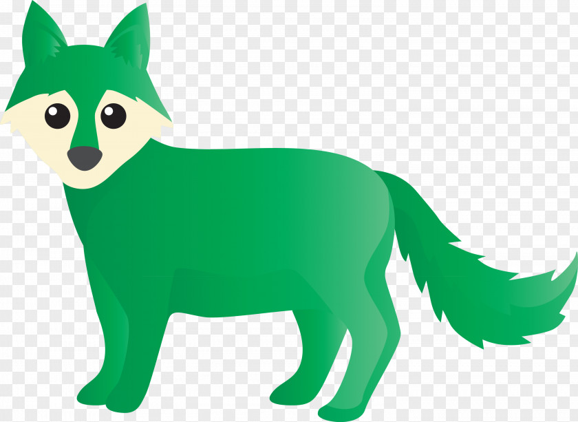 Green Cartoon Tail Animal Figure Animation PNG