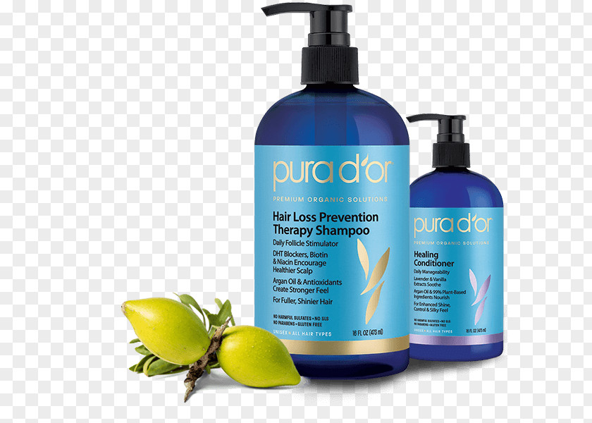 Shampoo Hair Conditioner Loss Pura D'or Argan Oil PNG