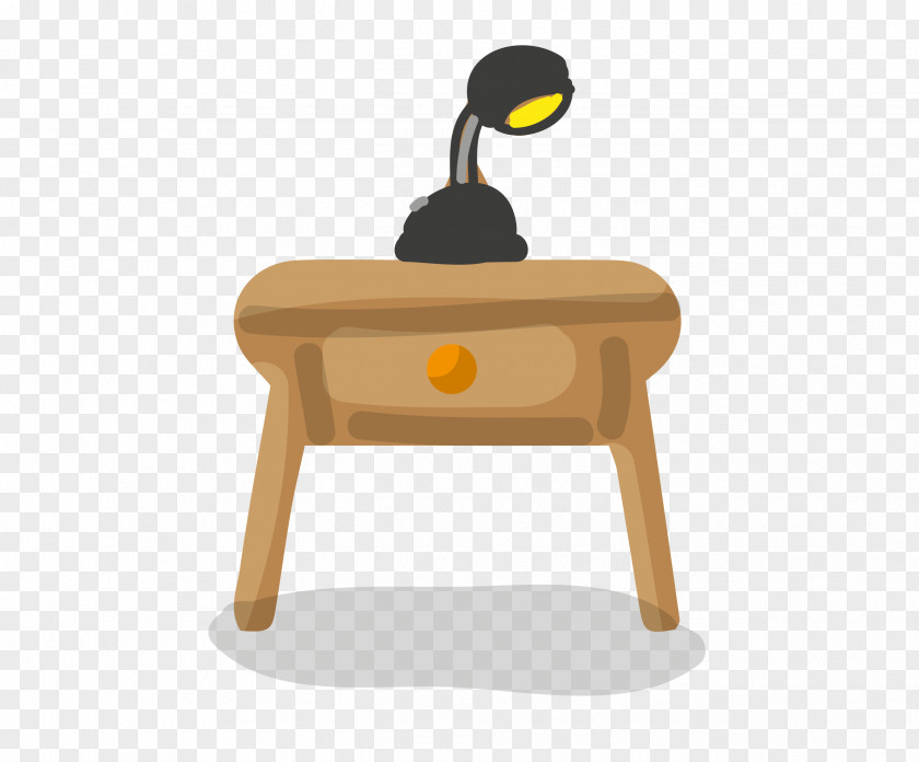 Vector Coffee Table Lamp Furniture Illustration PNG
