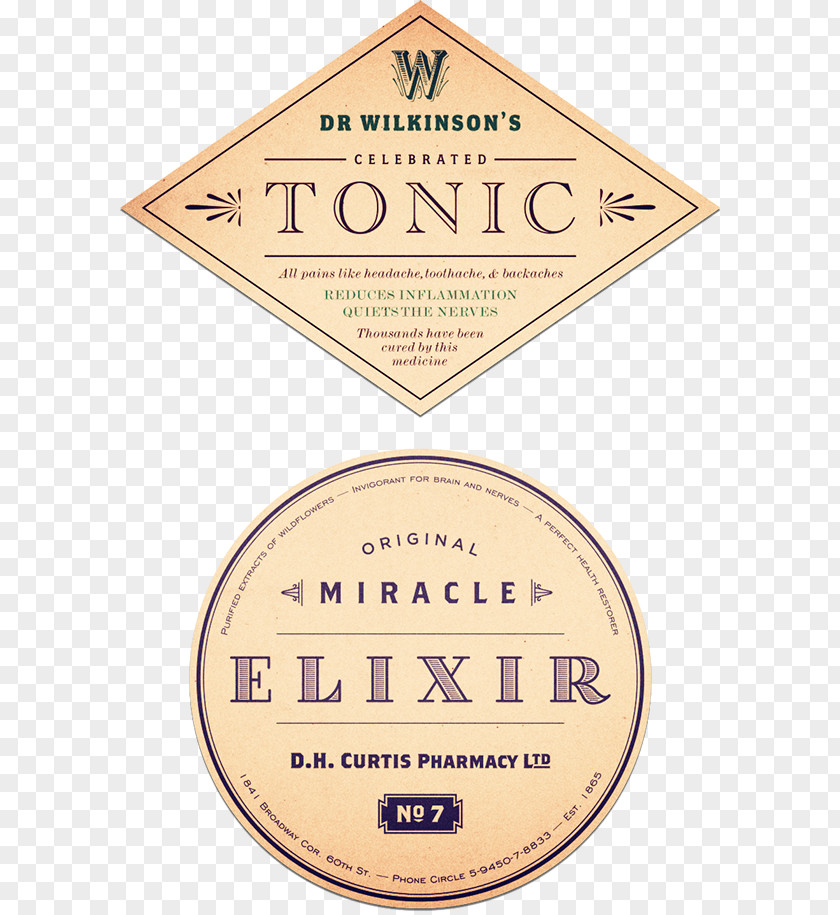 Vintage Apothecary Label Pharmacy Pharmacist Logo PNG