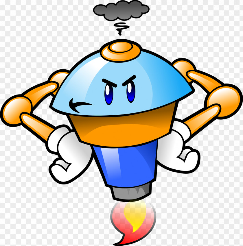 Cartoon Rocket Thought Clip Art PNG