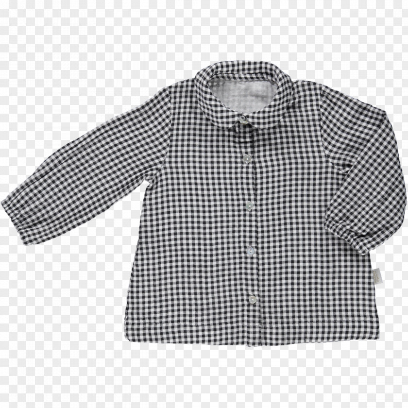 Chou Blouse T-shirt Sleeve Button Collar PNG