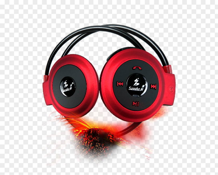 Flame Decoration Headset Headphones Download PNG