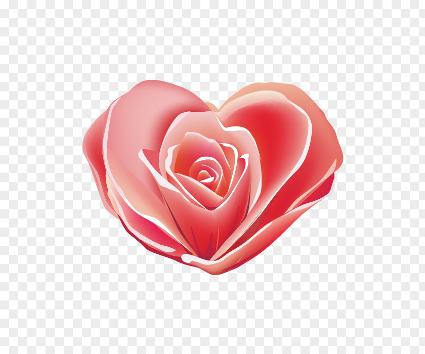 Rose Three-dimensional Vector Valentine's Day Heart Icon PNG
