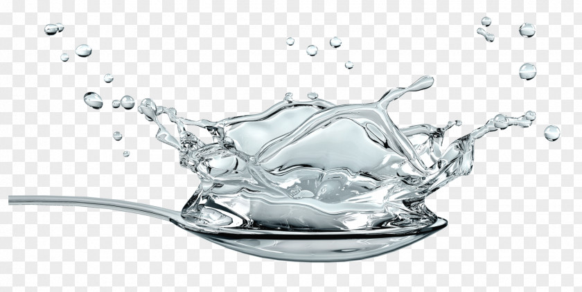 Spray On The Spoon Water Drop PNG