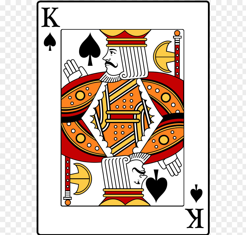 King Of Spades Clubs Playing Card Clip Art PNG
