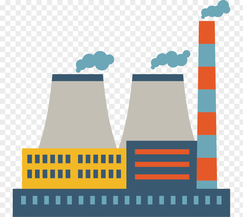 Vector Creative Icon Design Thermal Power Plant Station Electricity Generation Fossil Fuel PNG