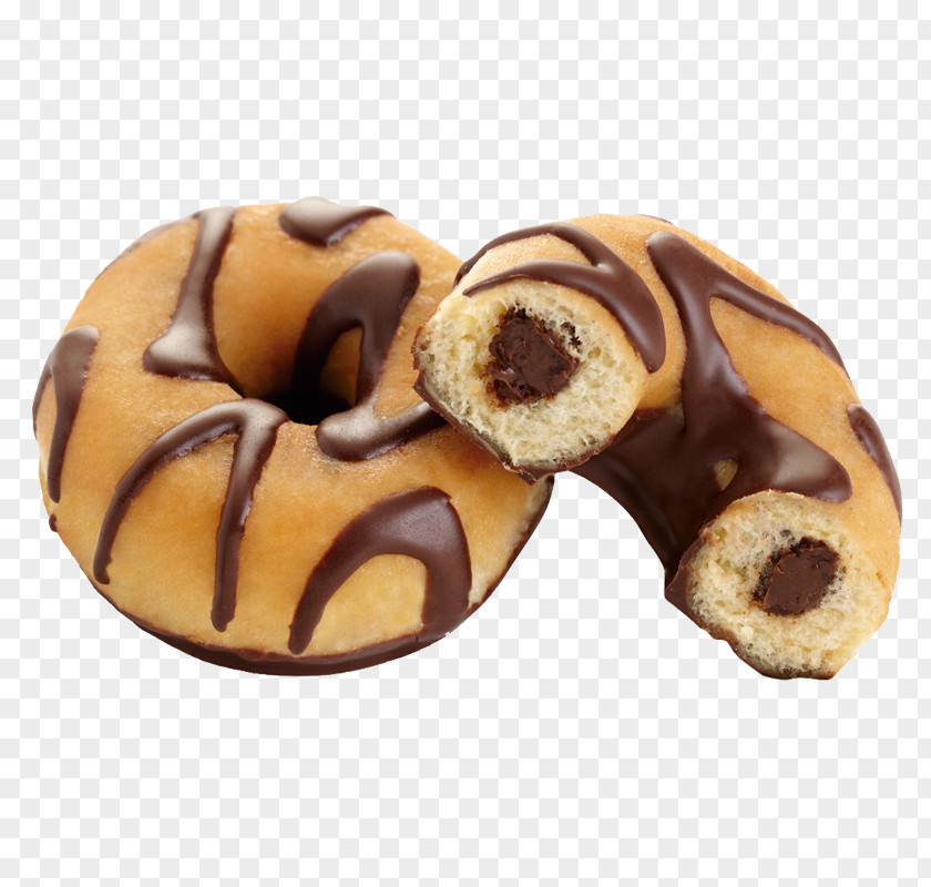 Yummy Donuts Stuffing Chocolate Milk Pastry PNG