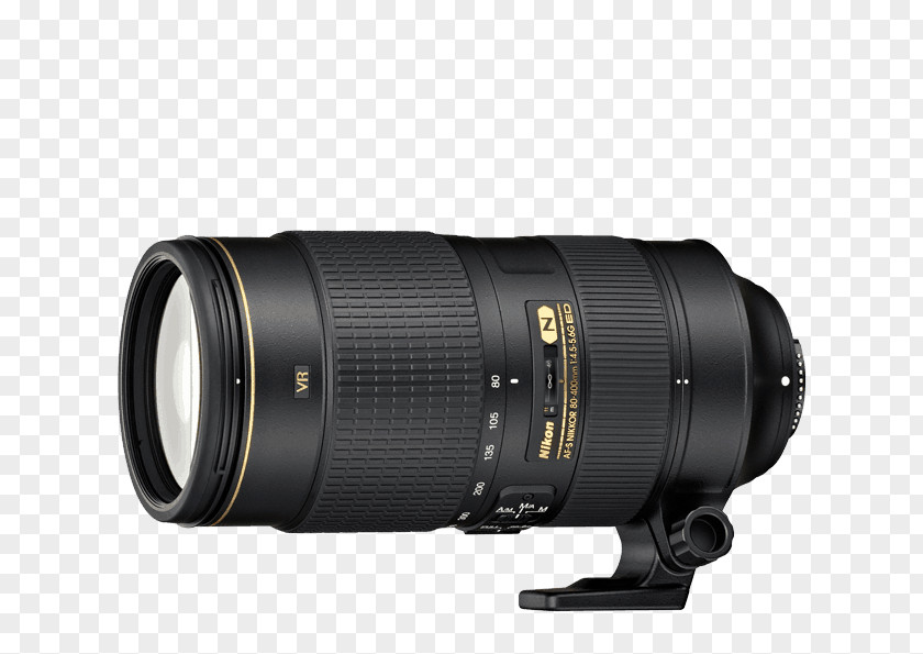 Camera Lens Nikon AF-S Nikkor Telephoto Zoom 80-400mm F/4.5-5.6 DX 35mm F/1.8G AF Zoom-Nikkor PNG