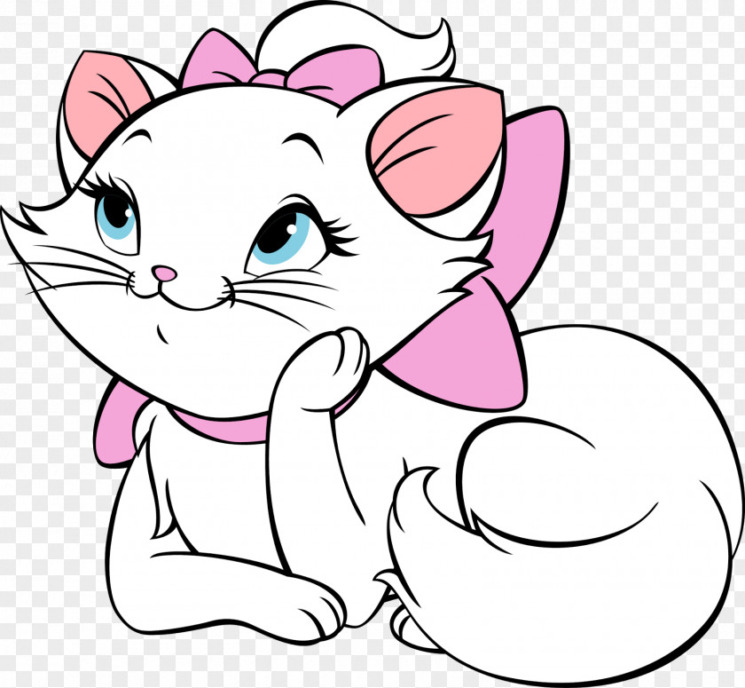 Color Kitten Marie Cat Drawing Painting PNG