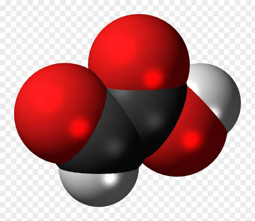 Glyoxylic Acid Space-filling Model Pyruvic Glycolic PNG