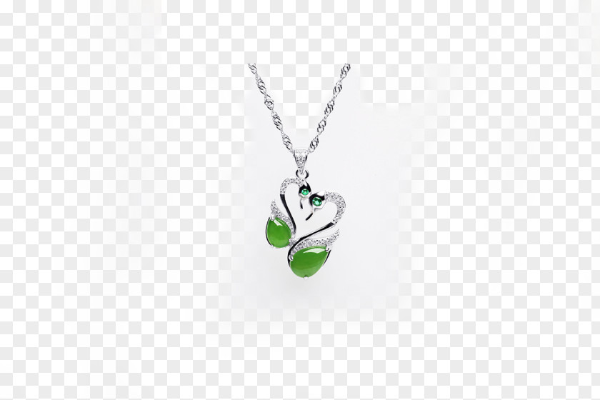 Creative Romantic Emerald Necklace Locket Green Wallpaper PNG