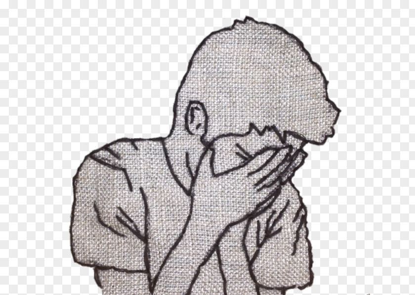 Design The Crying Boy Drawing Aesthetics PNG