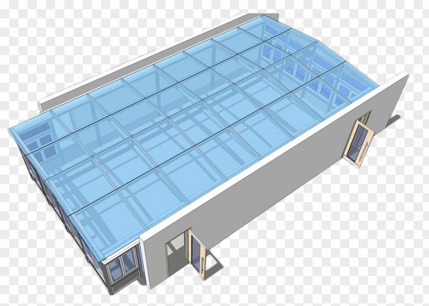Glass House Structure PNG