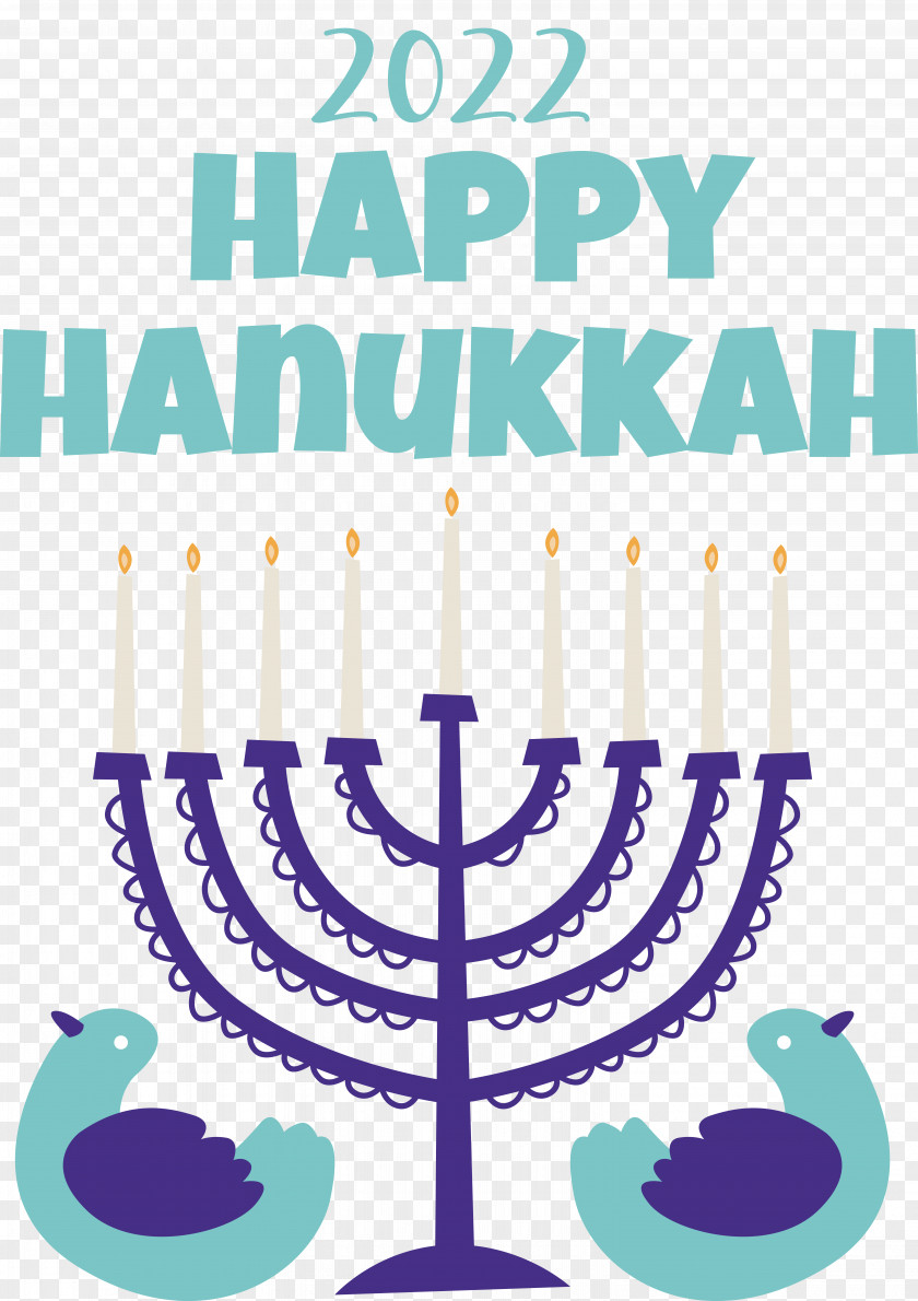 Happy Hanukkah Lighting Dreidel Sufganiyot PNG