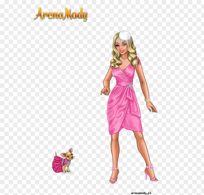 Lady Popular Fashion Barbie Arena Dress PNG