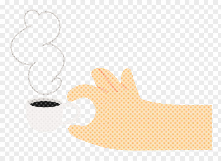 Hand Pinching Coffee PNG