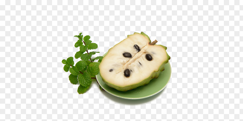 Honey Custard Apple Fruit On A Plate Kiwifruit Sugar-apple Sugar PNG