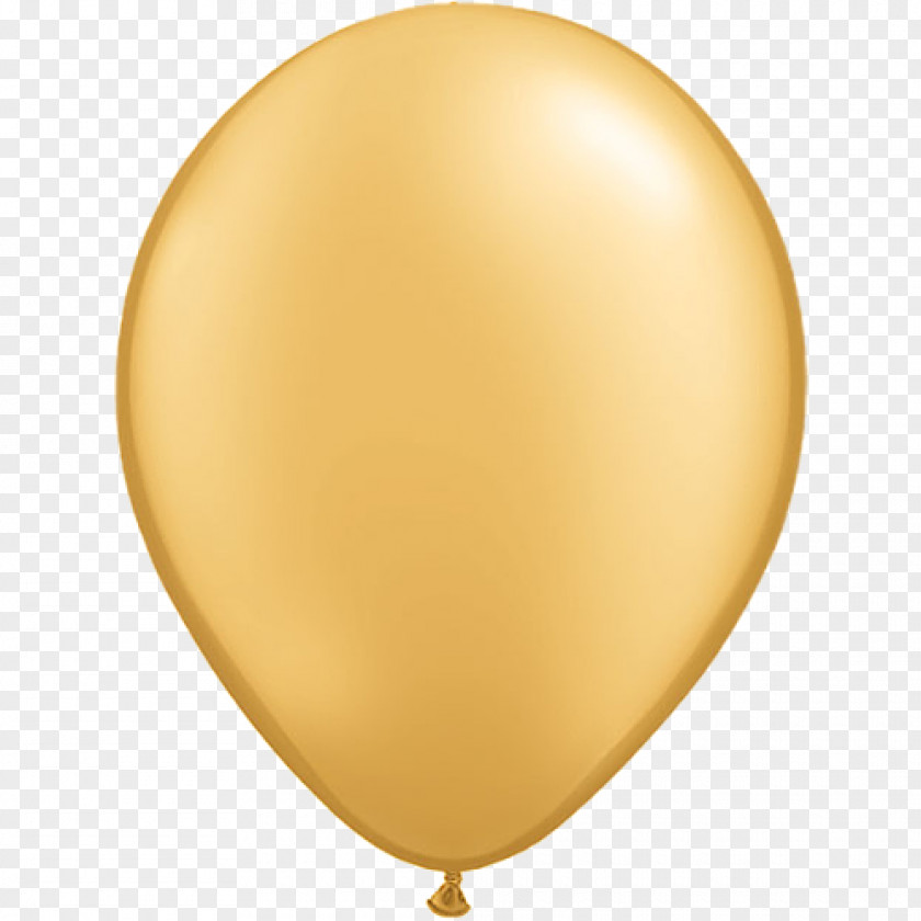 Balloon Toy Light Gold Party PNG