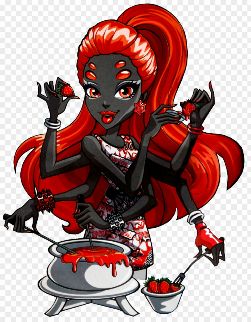 Ghoul Monster High Wydowna Spider Frankie Stein Doll PNG