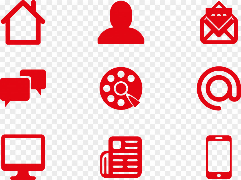 Mobile Phone Contact Person Computer Collection Material Symbol Picture Exchange Communication System Icon PNG
