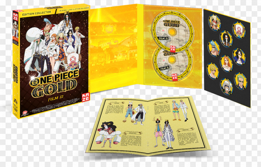 One Piece Film Gold Blu-ray Disc Piece: Unlimited World Red DVD Collector PNG