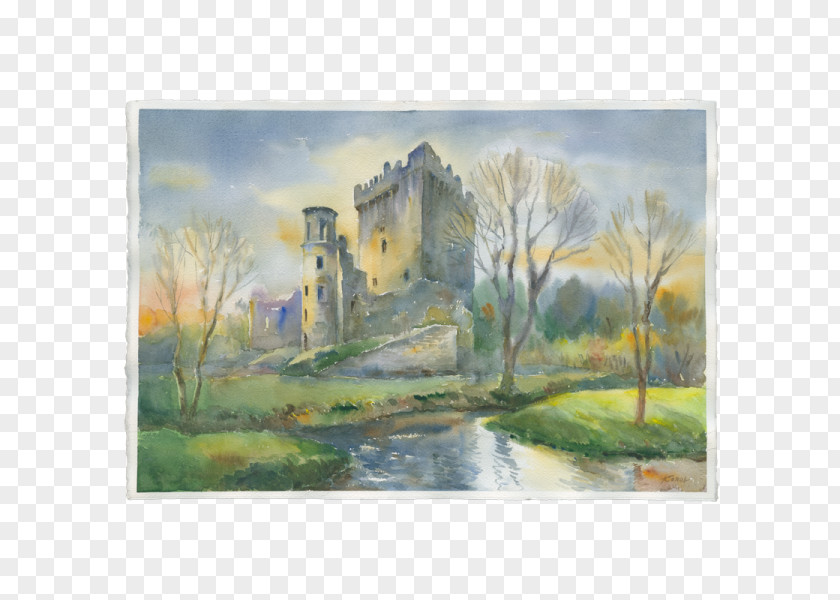 Painting Blarney Castle Watercolor Ireland In Watercolour PNG