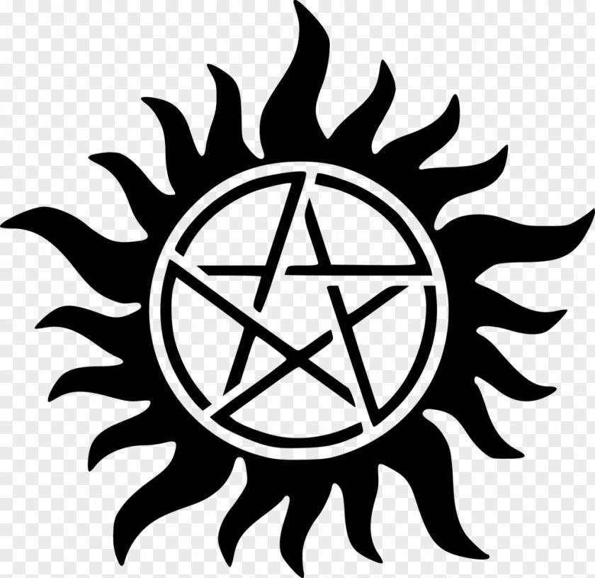 Supernatural Castiel Devil's Trap Logo Art Clip PNG
