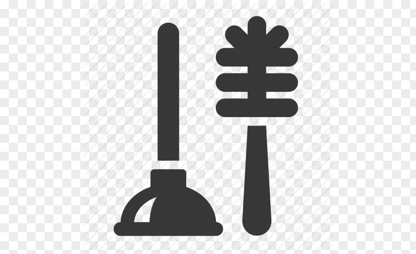 Brush Plunger Toilet Icon Window Cleaning Bathroom PNG