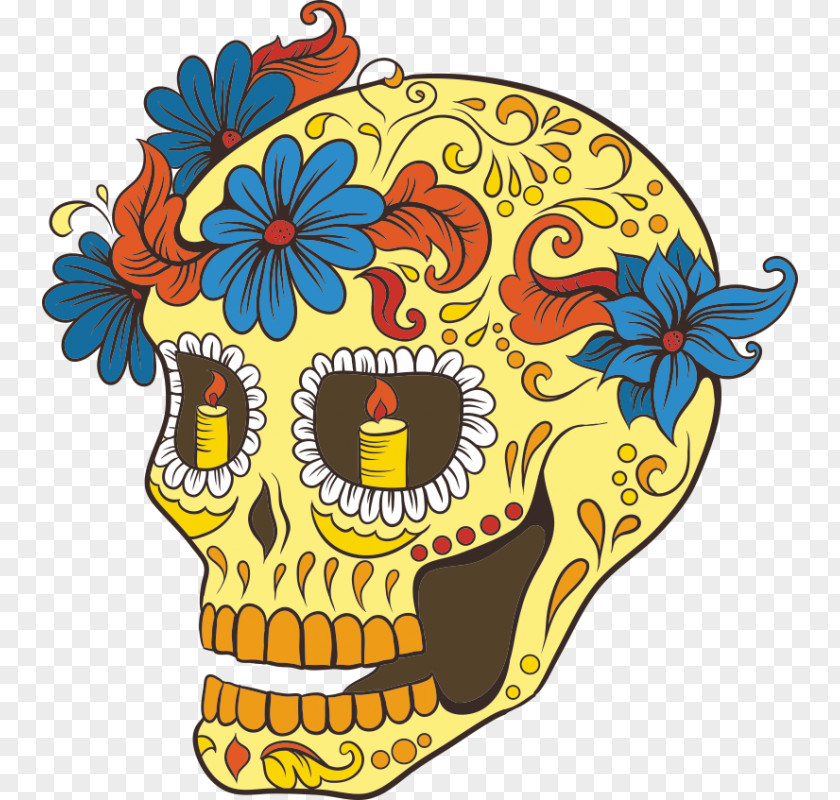 Skull La Calavera Catrina Day Of The Dead Skeleton PNG