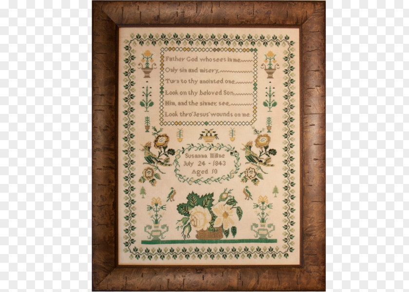 Victoria Cross Sampler Needlework Cross-stitch Embroidery PNG