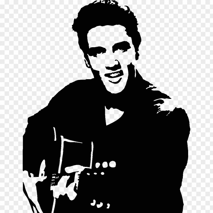 Elvis Presley Stencil Singer PNG , eminem clipart PNG