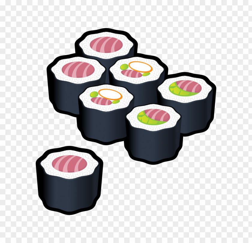 Flat Creative Sushi Japanese Cuisine Design PNG