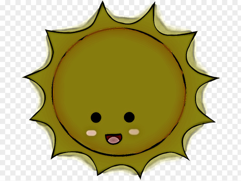 Green Cartoon Yellow Smile PNG