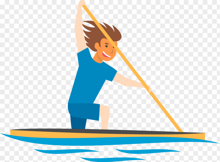 Rowing Man Clip Art PNG
