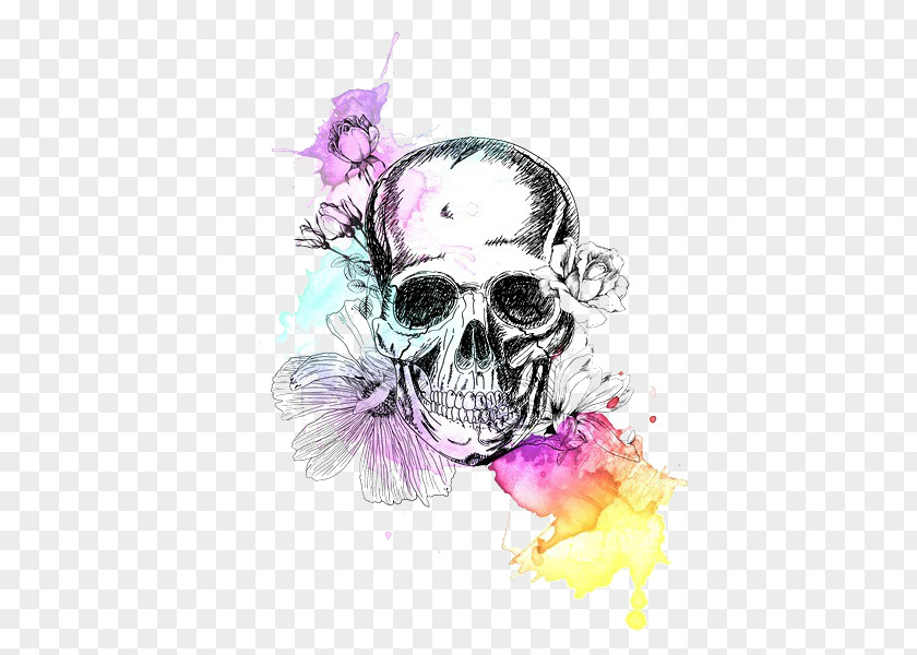 Skull Calavera Painting Drawing PNG